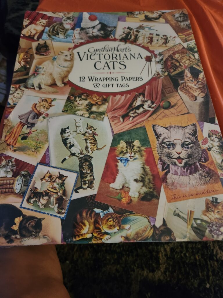 Christmas Gift Guide 23: Cynthia Hart's Victoriana Cats 12 Wrapping Papers & Gift Tags
