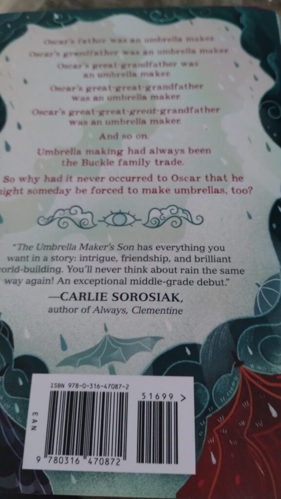 The Umbrella Maker's Son by Katrina Leno 