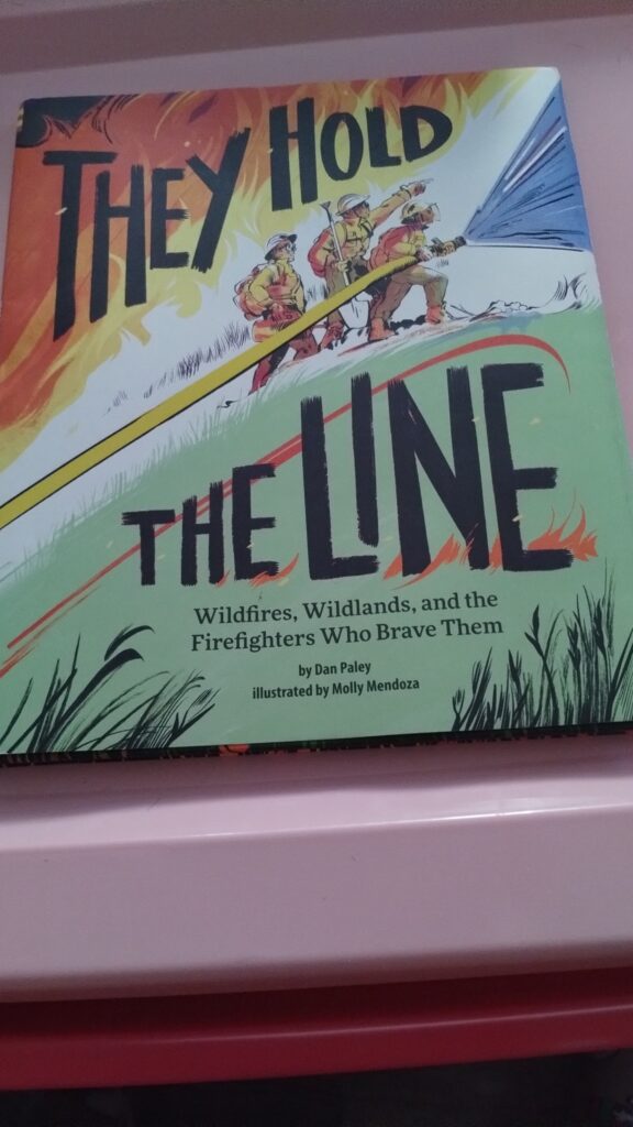 They Hold the Line: Wildfires, Wildlands, and the Firefighters Who Brave Them by Dan Paley (Author), Molly Mendoza (Illustrator)