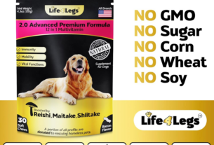 Life 4 Legs 12 in 1 Multivitamin Soft Chew Supplements for Dogs