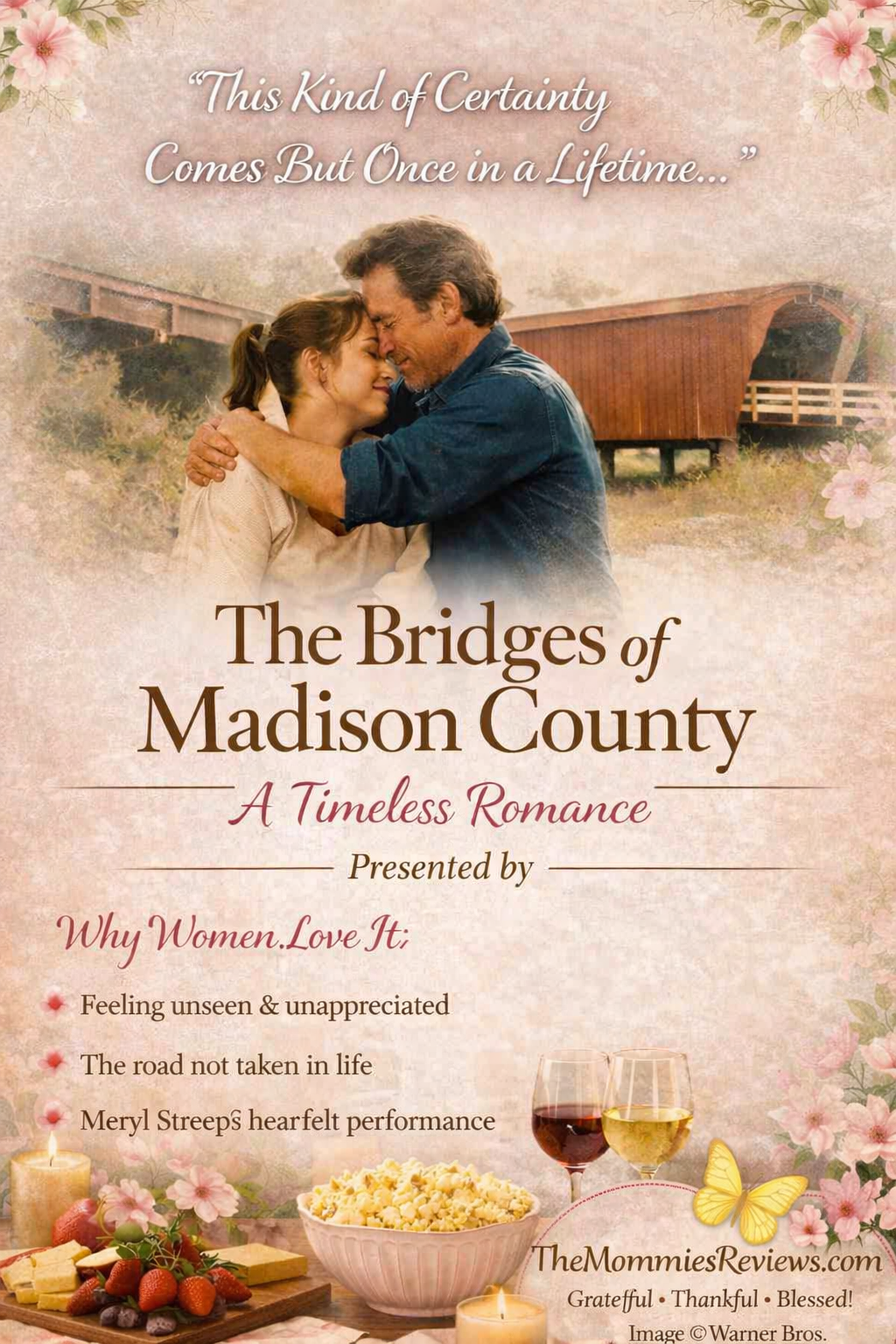 🌸 Women’s Day Book Club or Movie Night: The Bridges of Madison County