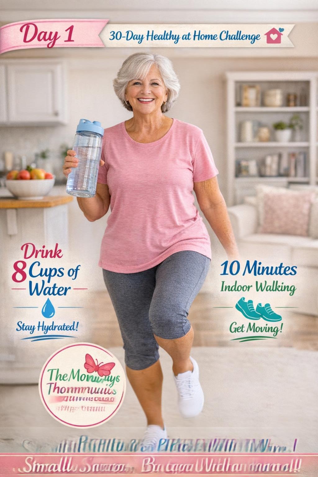 Get Healthy at Home After 60: Water, Steps & Family Time for Women with Health Challenges