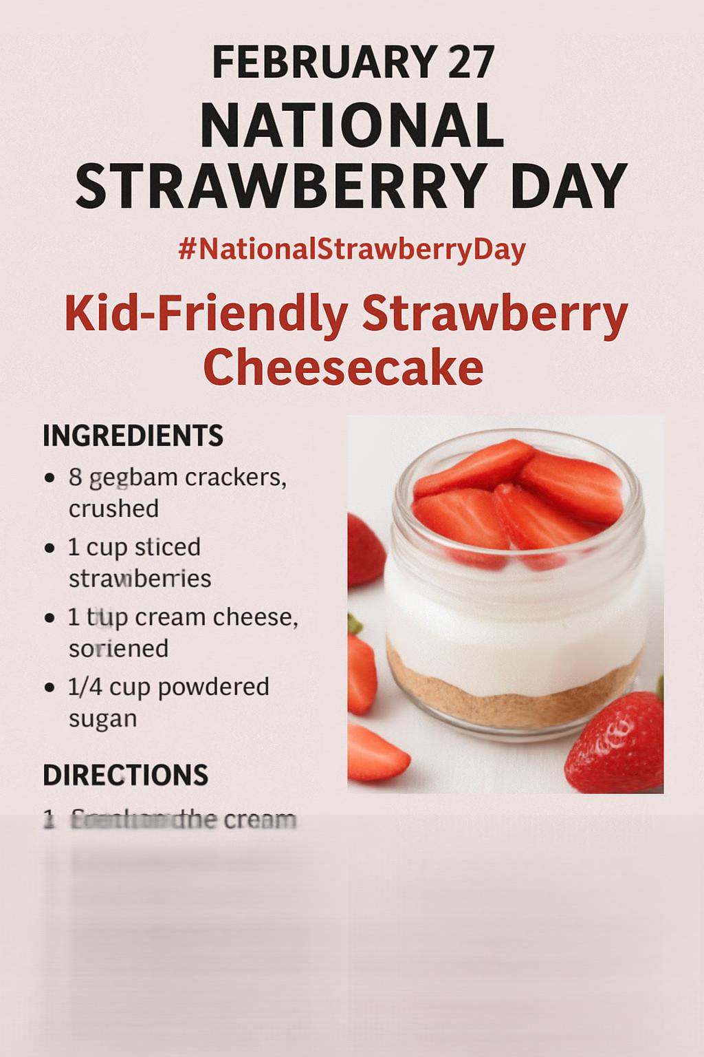 February 27 National Strawberry Day #NationalStrawberryDay