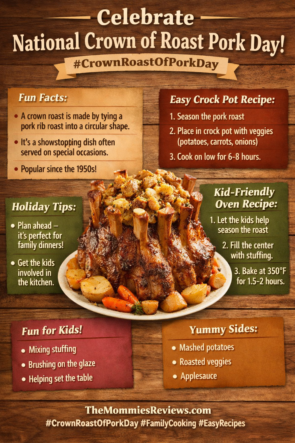 March 7: National Crown Roast of Pork Day #CrownRoastOfPorkDay