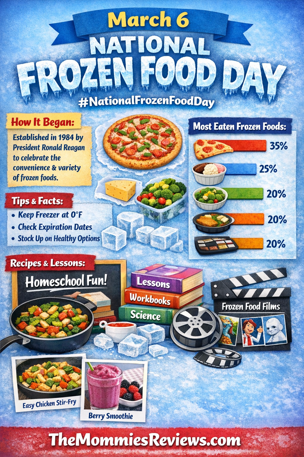 March 6 National Frozen Food Day #FrozenFoodDay