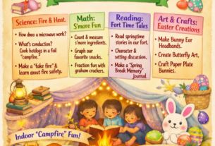 🌸 Stay‑Vation Spring Break Homeschool Lesson Tie‑In