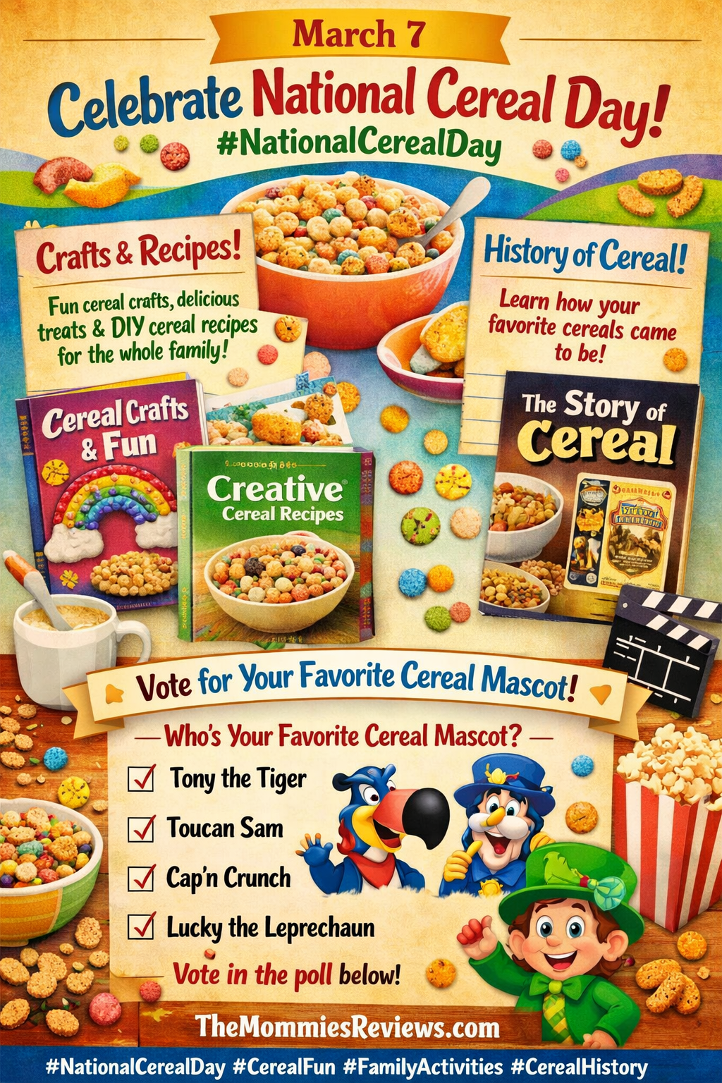 March 7 — National Cereal Day #NationalCerealDay