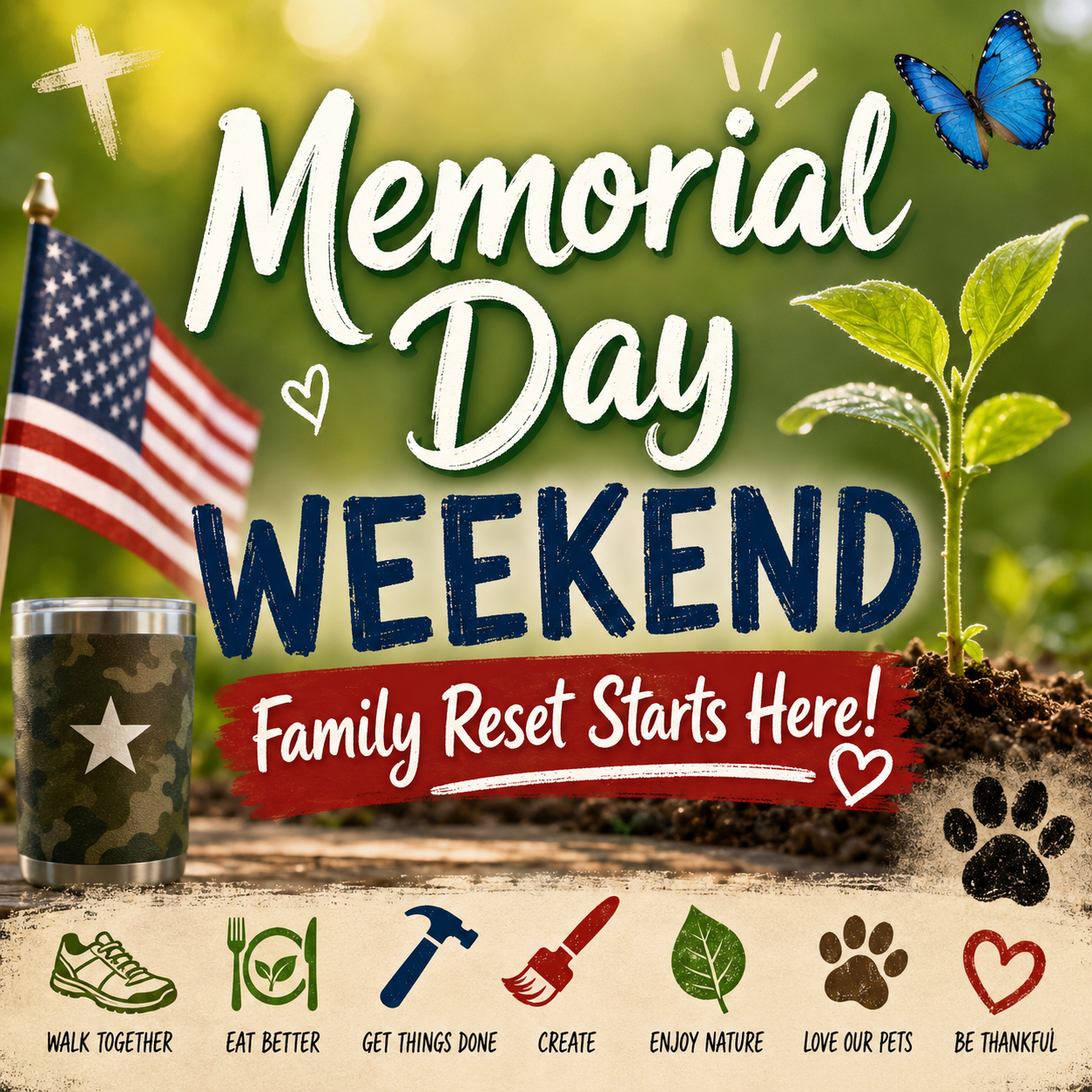 Earth Day Weekend Plan for Real Families: Walking, Wellness, Homeschool Teaching, Pets & Honey‑Do Heroes