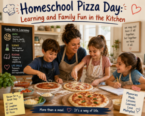 Homeschool Pizza Day: Learning and Family Fun in the Kitchen