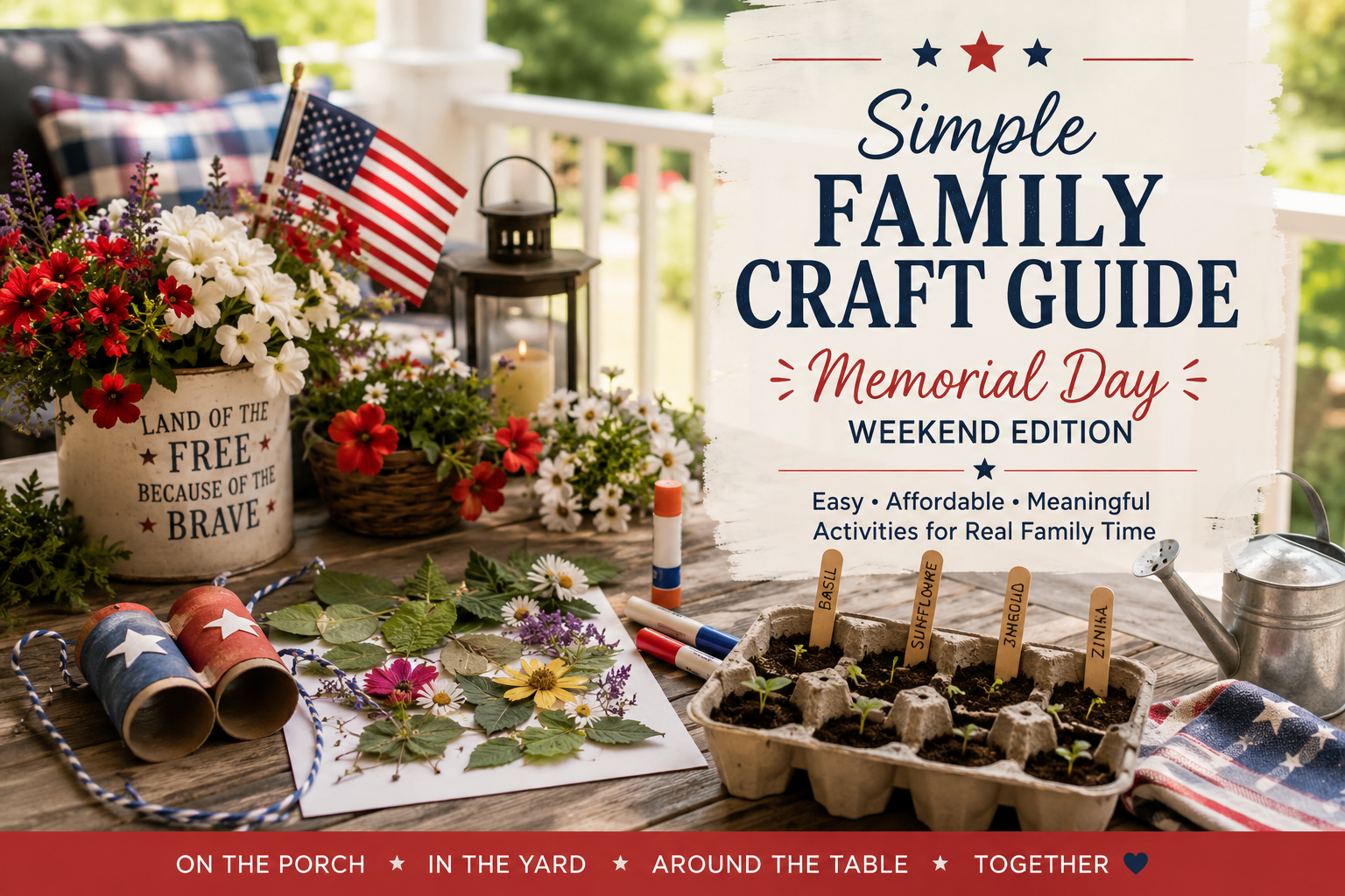 🎨 Simple Family Craft Guide (Memorial Day Weekend Edition)