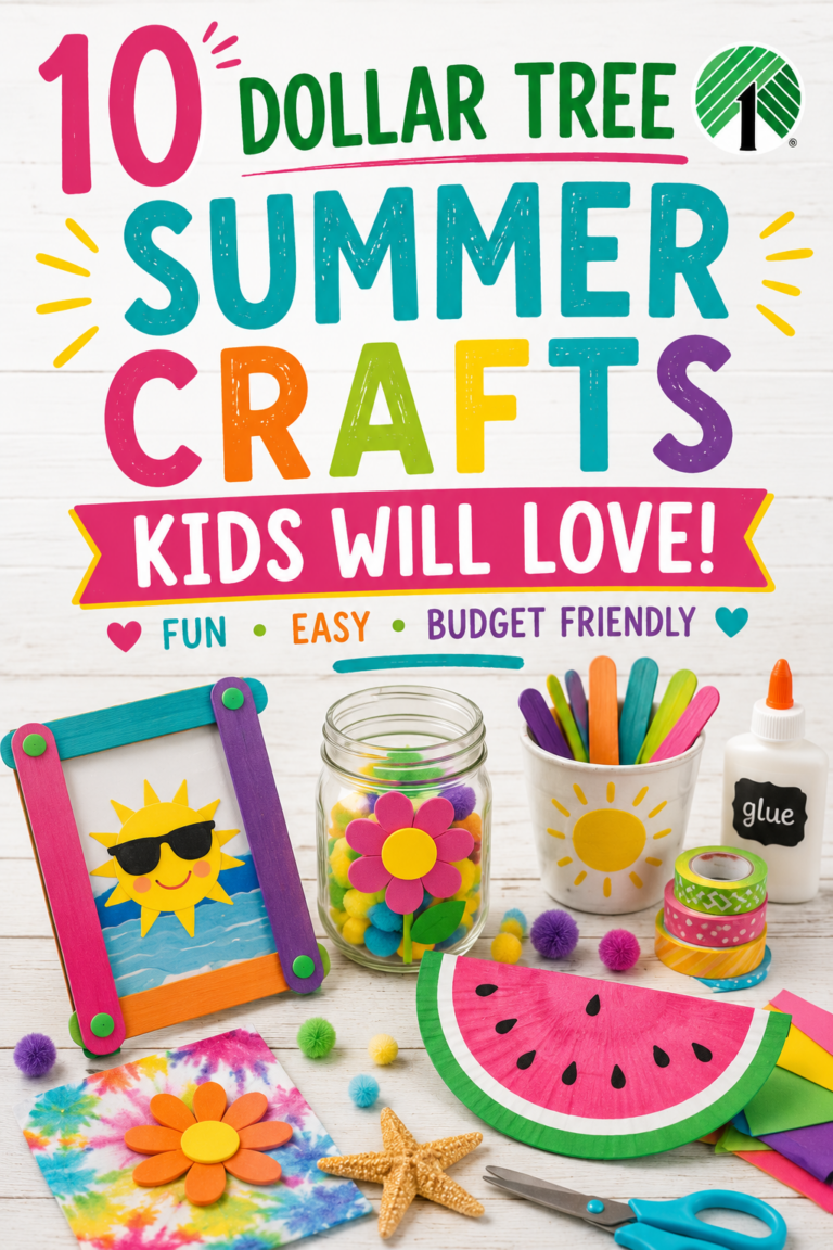 10 Dollar Tree Summer Crafts Kids Will Love - The Mommies Reviews