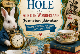 Alice in Wonderland Homeschool Lesson Plan: A Week of Learning Down the Rabbit Hole