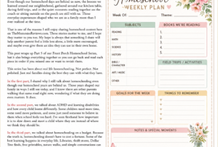 Front Porch Homeschool Series Recap: Looking Back at Our Journey + Free Homeschool Planning Printable