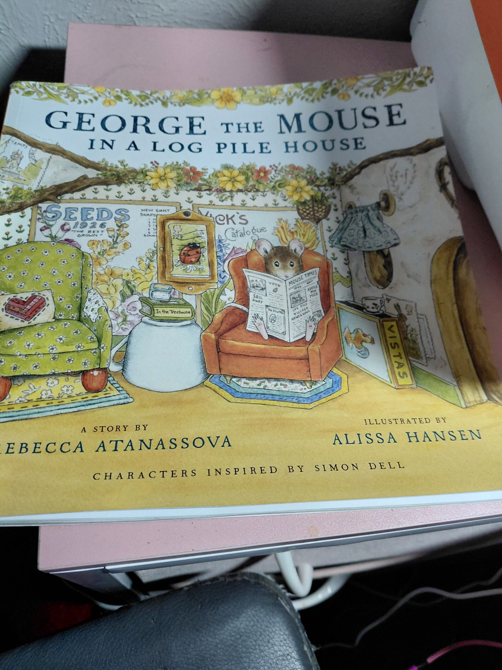 George The Mouse In A Log Pile House