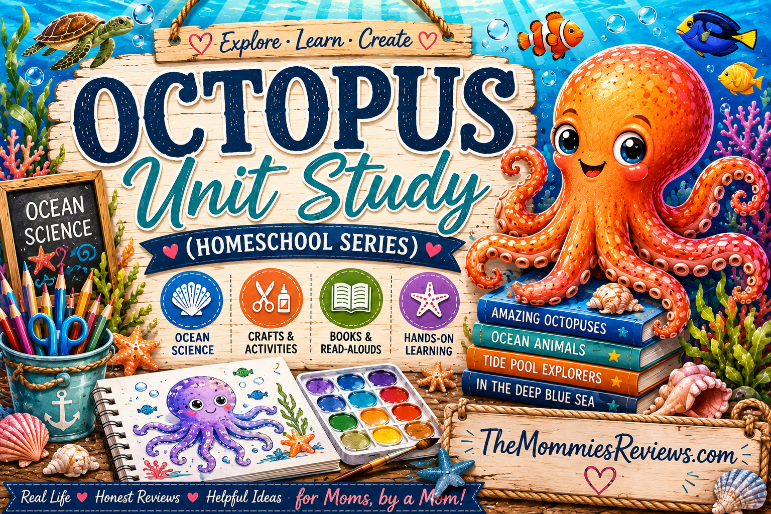 Octopus Unit Study (Homeschool Series) — Day 1: Introduction
