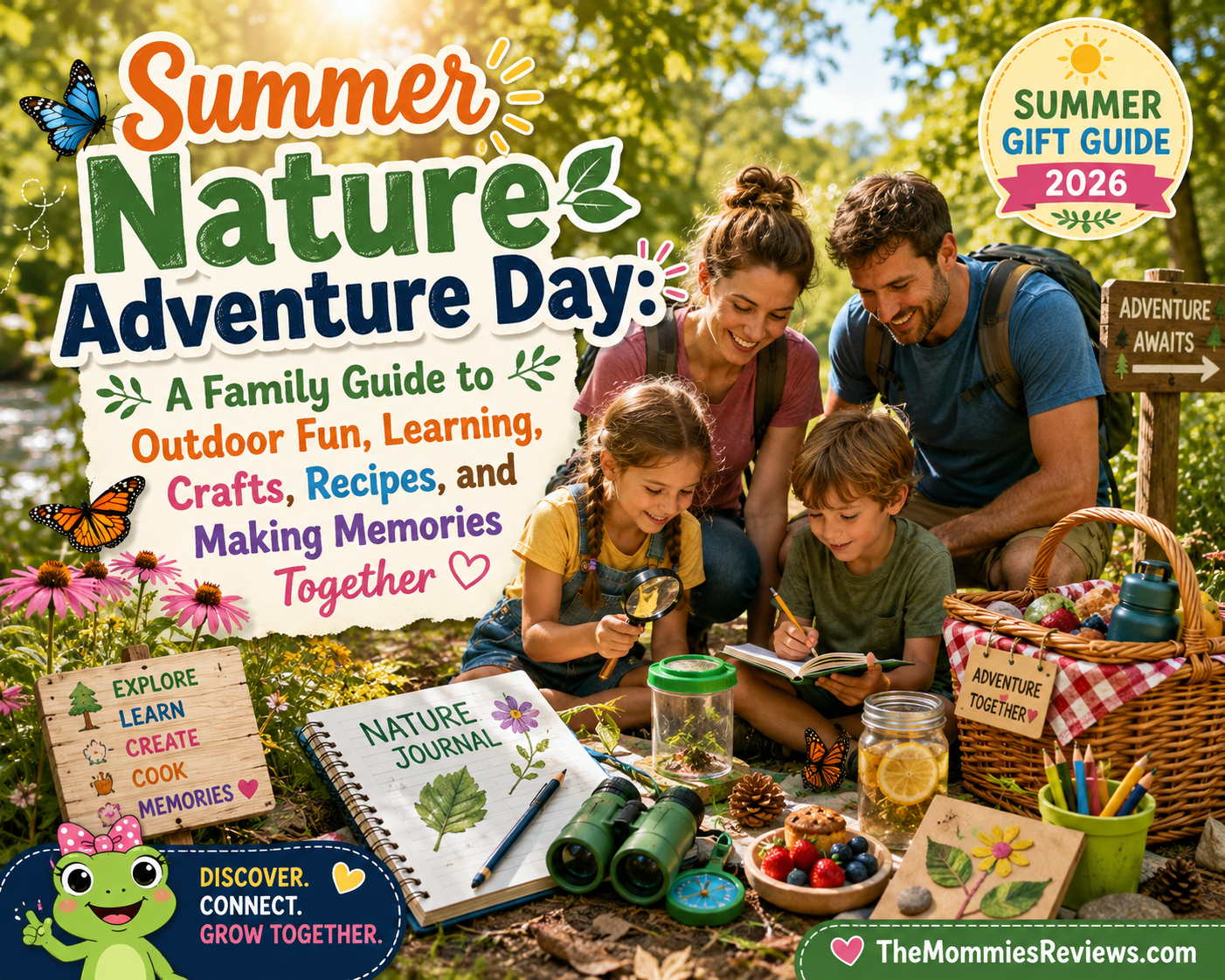 🎉🌎 Summer Nature Adventure Day: A Family Guide to Outdoor Fun, Learning, Crafts, Recipes, and Making Memories Together